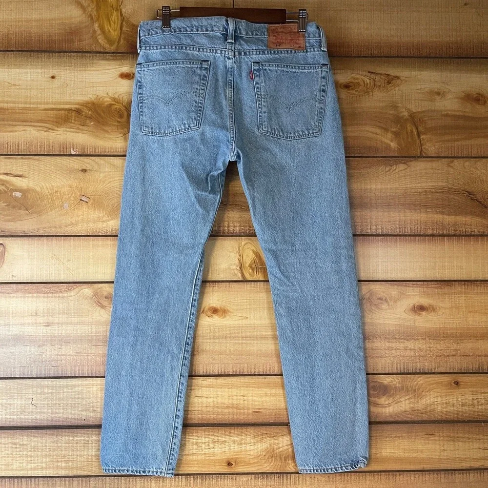 VTG Levis 510 Jeans‎ Mens 31x30 Straight Stretch Light Denim Retro 80s 90s Y2K